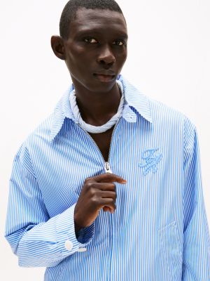 blue the runway collection ithaca stripe ivy jacket for men tommy hilfiger