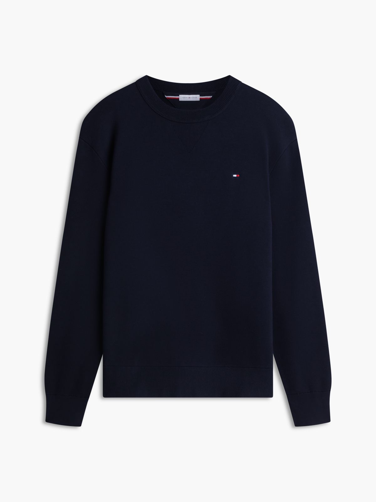 Relaxed Milano Crew Neck Jumper — Blue