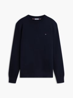 Relaxed Milano Crew Neck Jumper — Blue 5