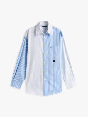 blau the runway collection oversized fit hemd für herren - tommy hilfiger