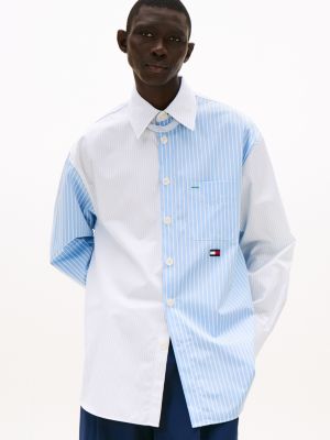 blue the runway collection oversized fit hemd für herren - tommy hilfiger