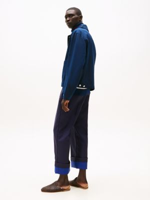blue the runway collection oversized utility jacket for men tommy hilfiger