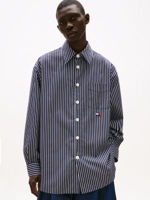 purple the runway collection oversized fit hemd für herren - tommy hilfiger