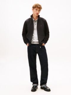 Intechno Knit Flag Embroidery Zip-Thru Jumper — Black 3