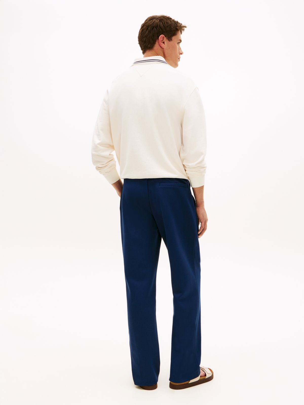 Intechno Knit Flag Embroidery Joggers — Blue