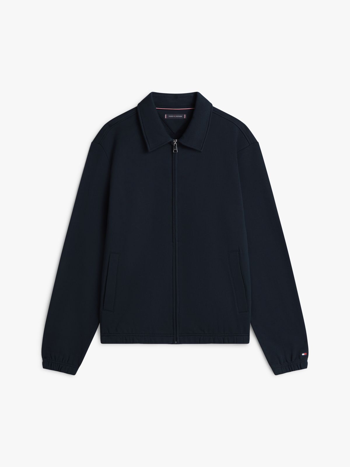 Flag Embroidery Terry Ivy Jacket — Blue