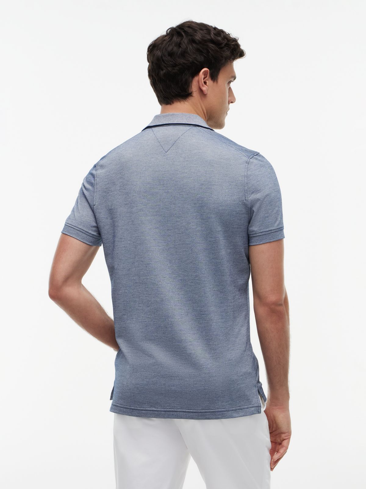 New York Label Performance Regular Fit Polo Shirt — Blue