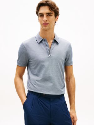 polo performance smart casual regular fit blue da uomini tommy hilfiger
