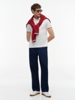New York Label Performance Regular Fit Polo Shirt — White 2