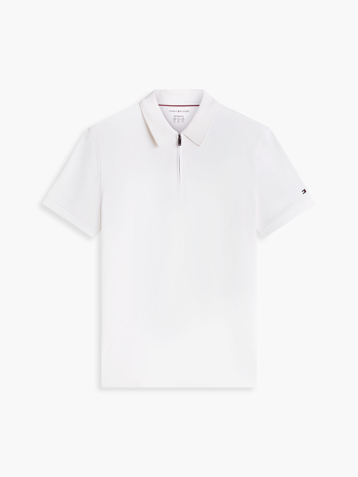 New York Label Performance Regular Fit Polo Shirt — White