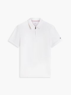 New York Label Performance Regular Fit Polo Shirt — White 5