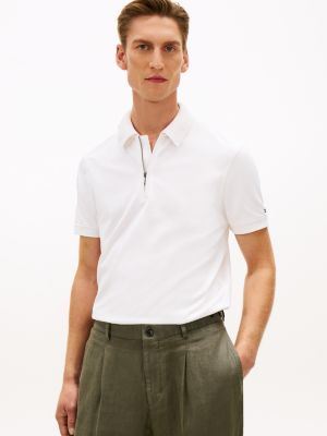 polo performance smart casual regular fit white da uomini tommy hilfiger