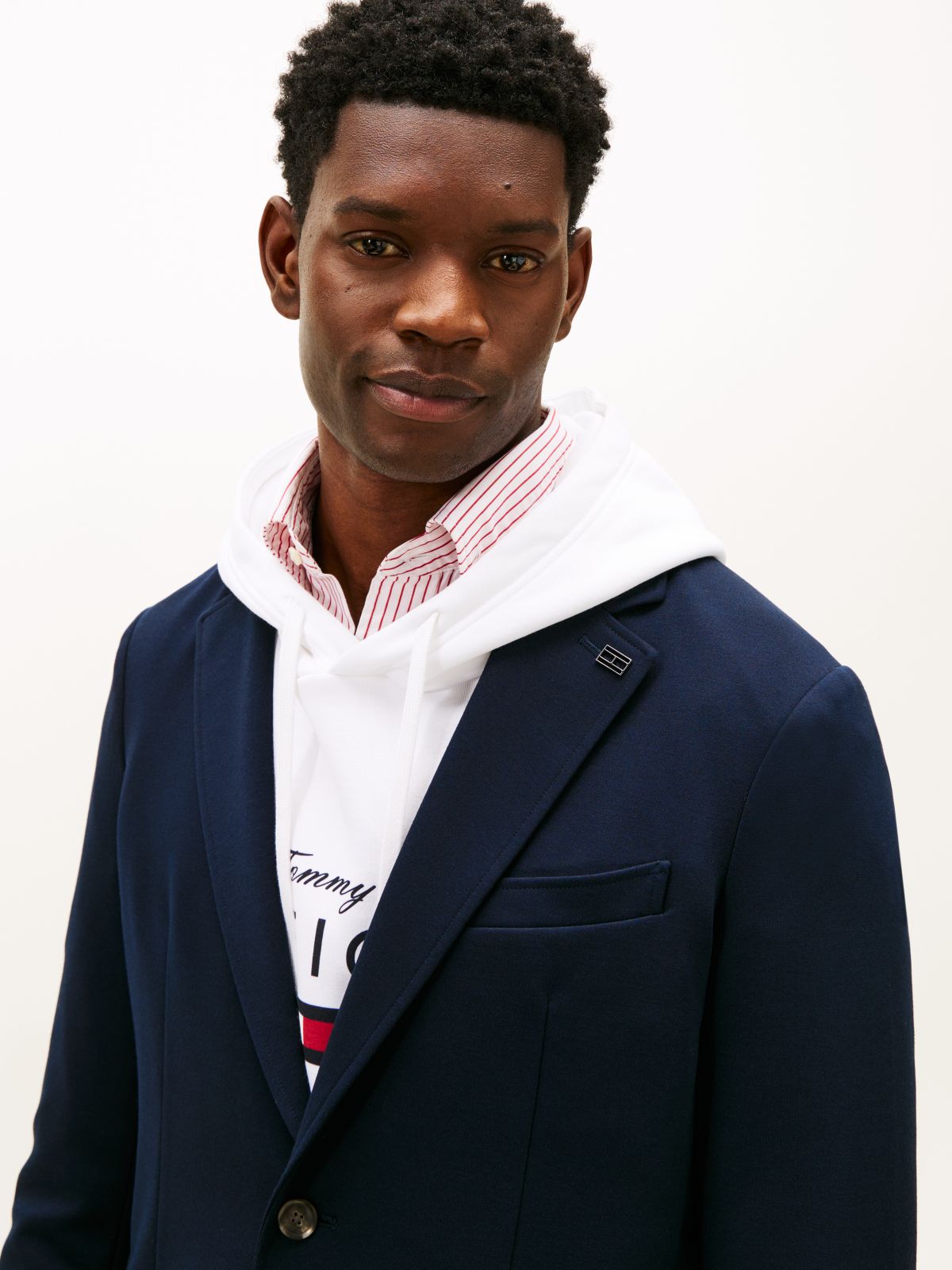 New York Label Performance Regular Fit Blazer — Blue