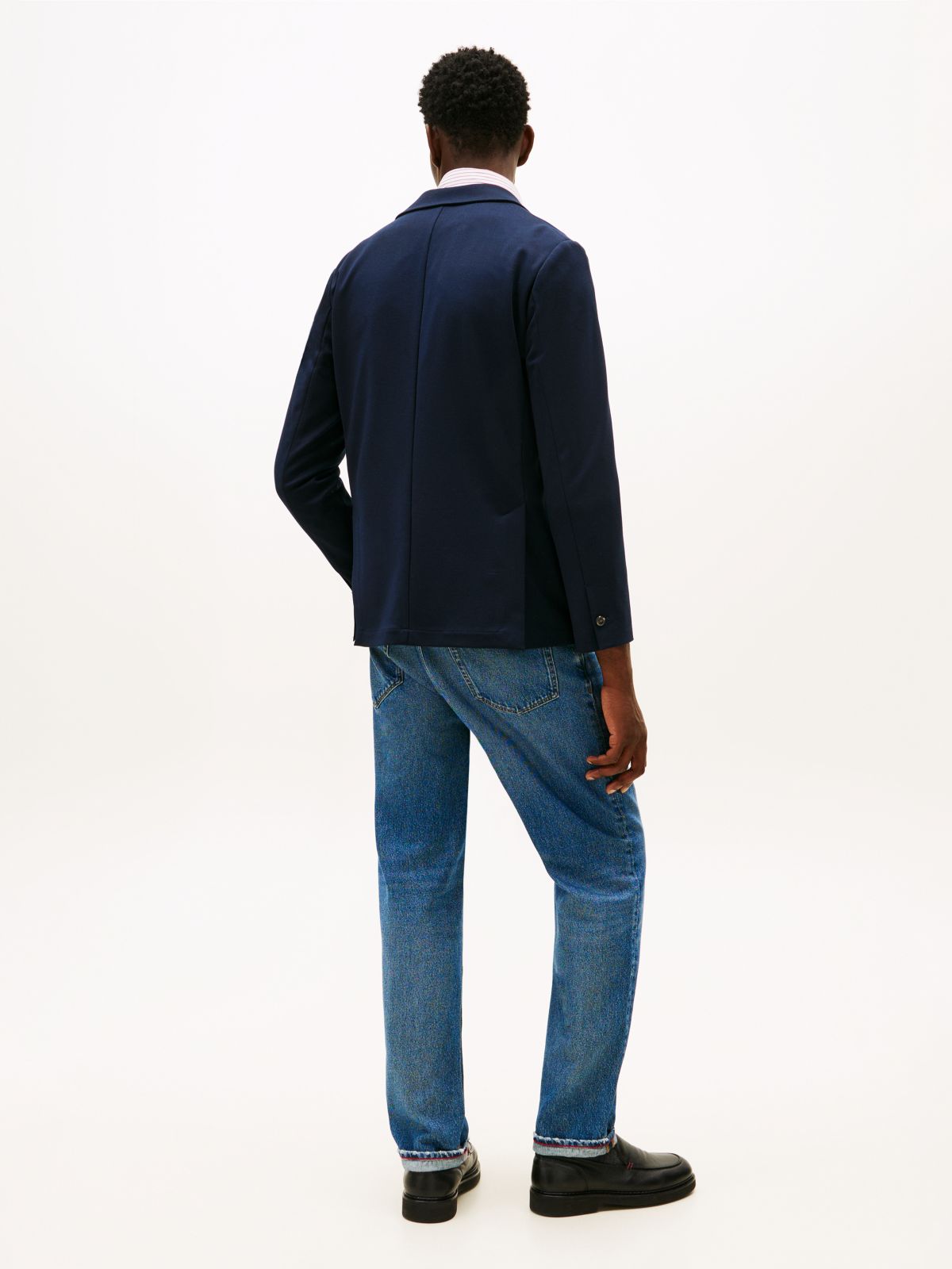 New York Label Performance Regular Fit Blazer — Blue