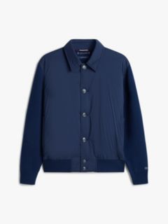Smart Casual Mixed Texture Relaxed Jacket — Blue 6
