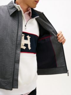 Smart Casual Wool Blend Zip-Thru Jacket — Grey 2