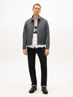 Smart Casual Wool Blend Zip-Thru Jacket — Grey 3
