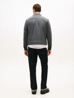 Smart Casual Wool Blend Zip-Thru Jacket — Grey 4