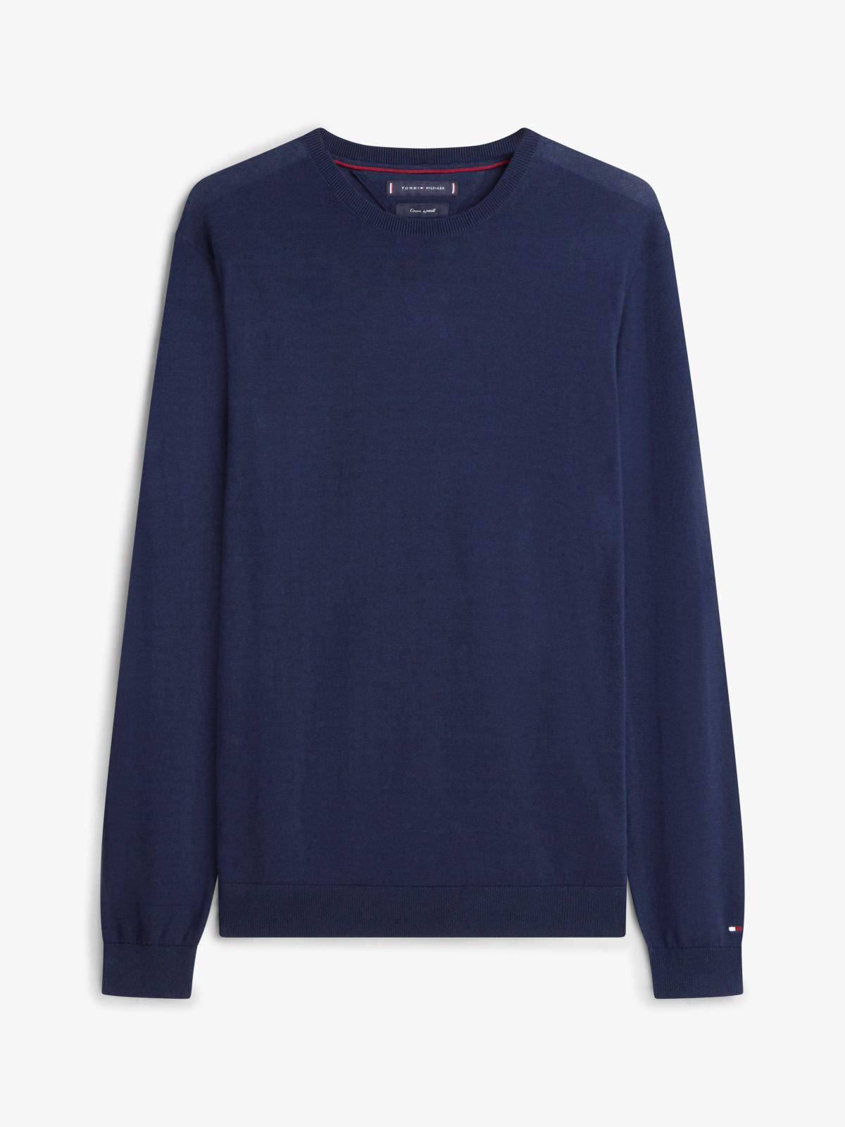 New York Label Crew Neck Jumper — Blue