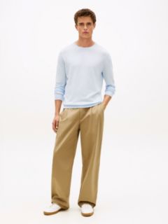 New York Label Crew Neck Jumper — Blue 3