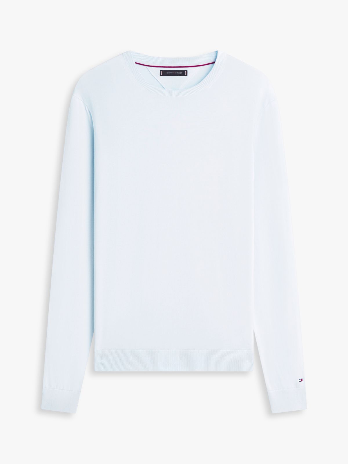 New York Label Crew Neck Jumper — Blue