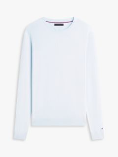 New York Label Crew Neck Jumper — Blue 5