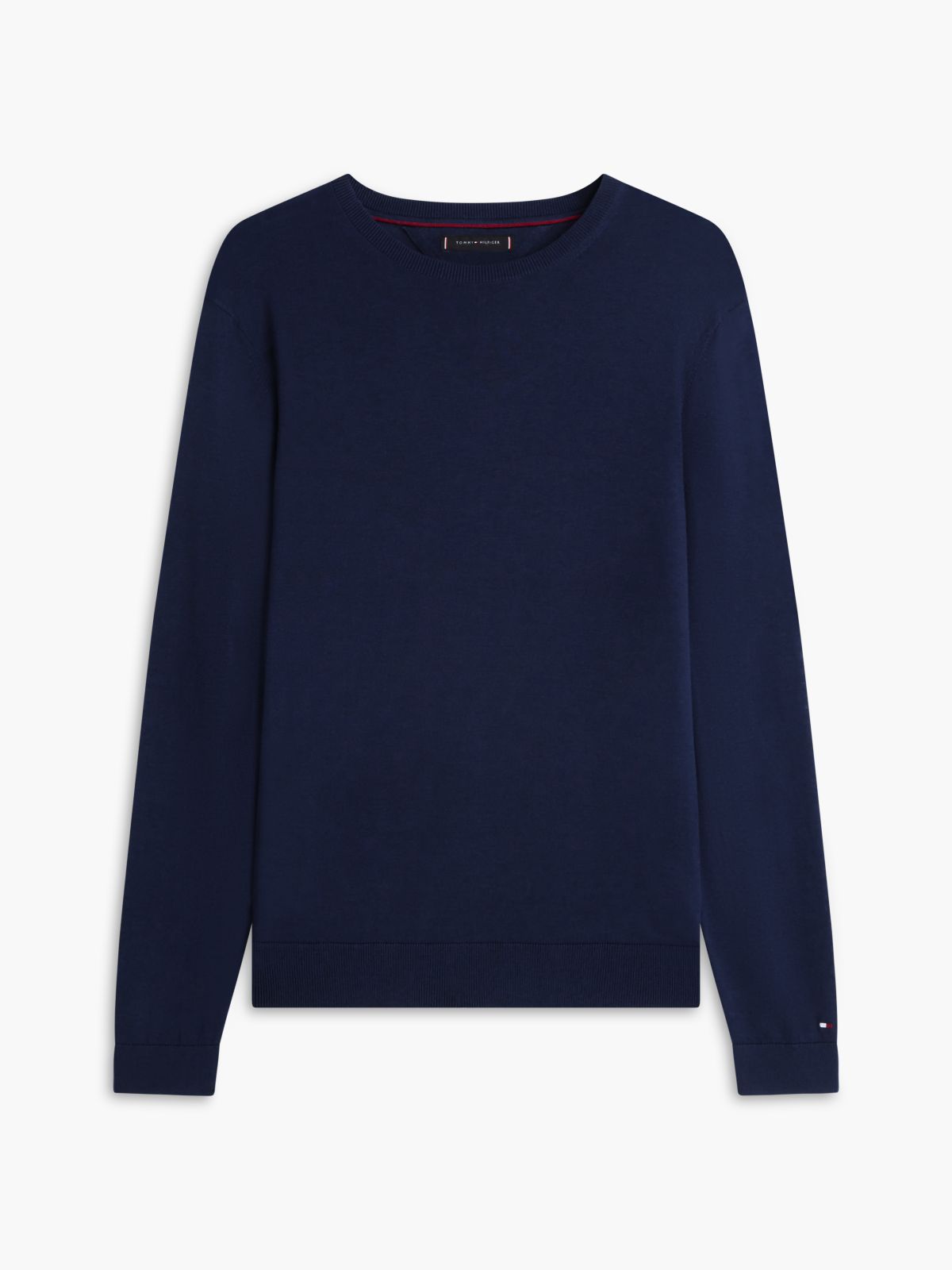 New York Label Crew Neck Jumper — Blue