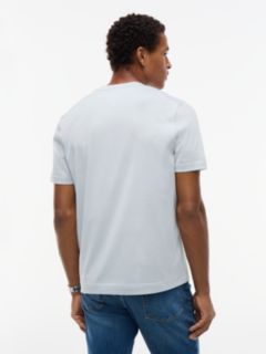 New York Label Crew Neck T-Shirt — Blue 4