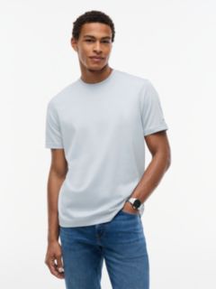 New York Label Crew Neck T-Shirt — Blue 1