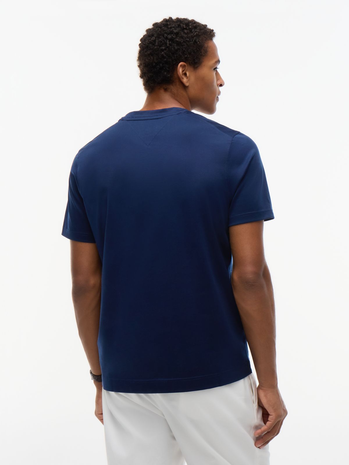New York Label Crew Neck T-Shirt — Blue