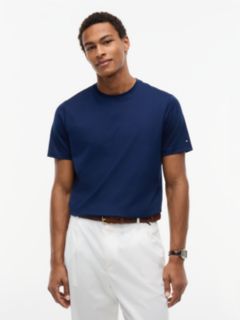 New York Label Crew Neck T-Shirt — Blue 1