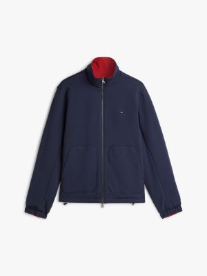 red lightweight reversible jacket for men tommy hilfiger