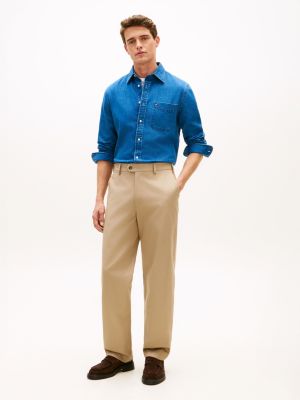 River Relaxed Straight Piece Dyed Chinos