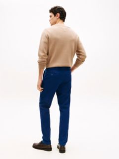 Harlem Washed Tapered Leg Trousers — Blue 4