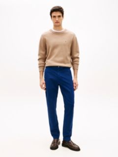 Harlem Washed Tapered Leg Trousers — Blue 1