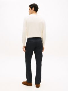 Denton Slim Straight Micro Print Chinos — Blue 4