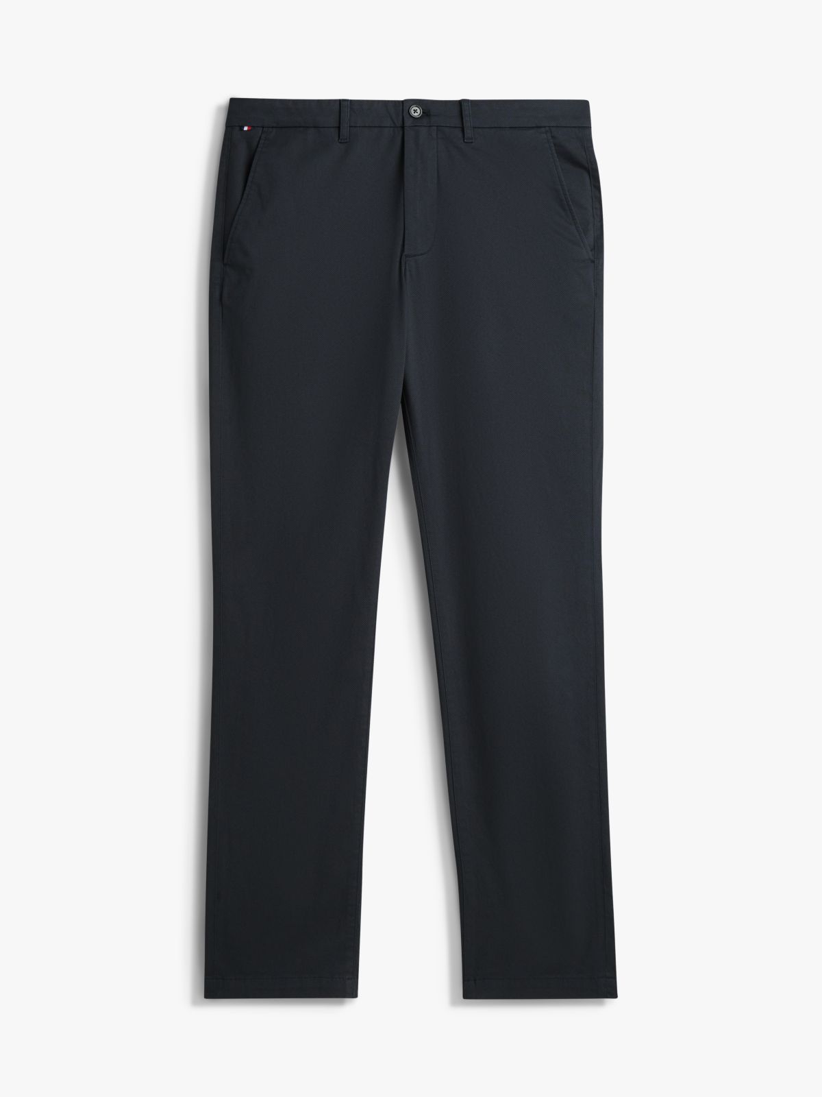 Denton Slim Straight Micro Print Chinos — Blue