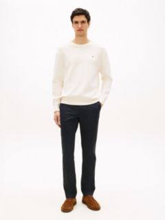 Denton Slim Straight Micro Print Chinos — Blue 1