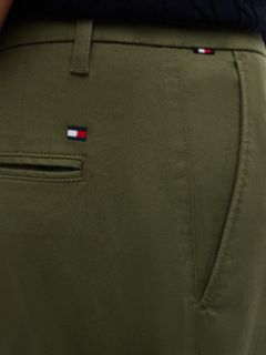 Denton Slim Straight Micro Print Chinos — Green 3