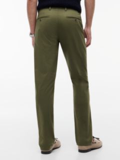 Denton Slim Straight Micro Print Chinos — Green 4
