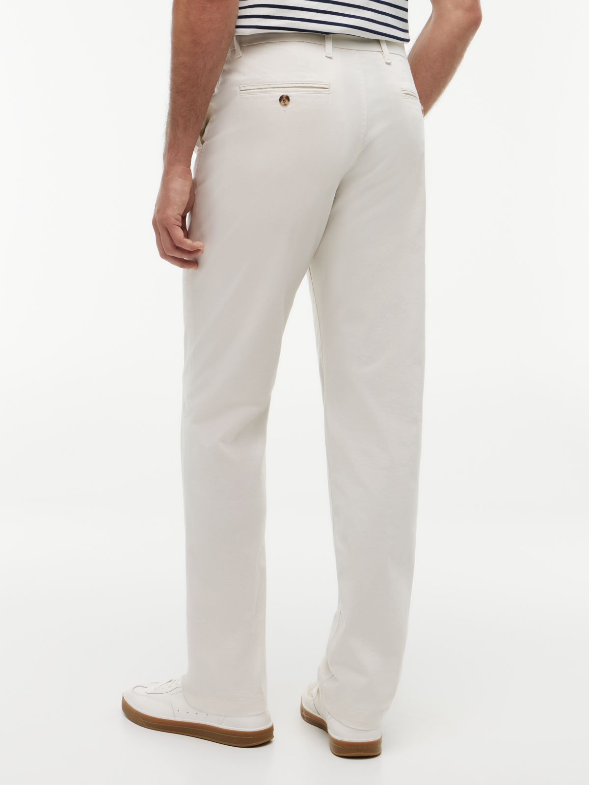 Denton Slim Straight Micro Print Chinos — Yellow