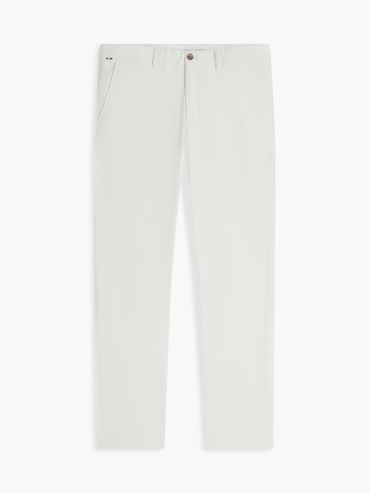 Denton Slim Straight Micro Print Chinos — Yellow