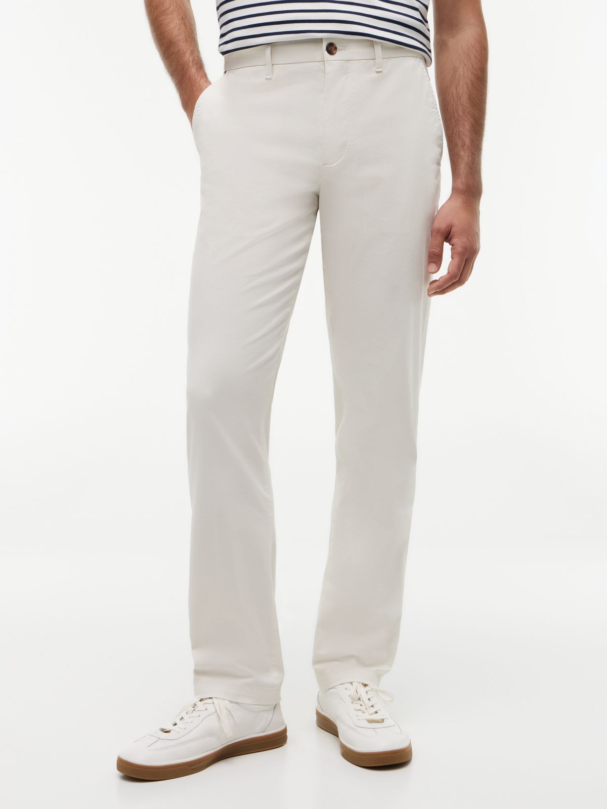 Denton Slim Straight Micro Print Chinos — Yellow