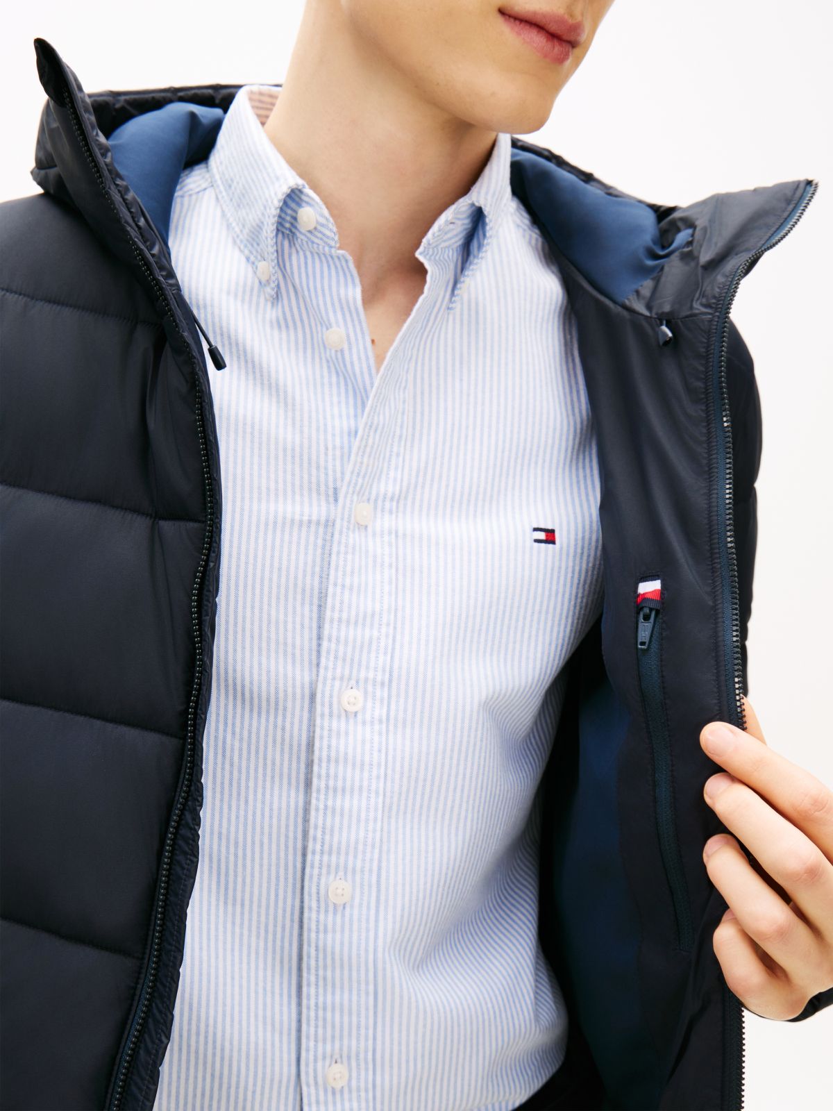 Water Repellent Thermal Ripstop Padded Jacket — Blue