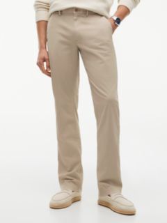 Denton Slim Straight Leg Twill Chinos — Beige 1