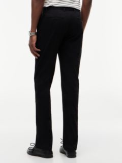 Denton Slim Straight Leg Twill Chinos — Black 4