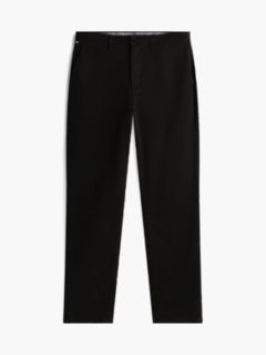 Denton Slim Straight Leg Twill Chinos — Black 6