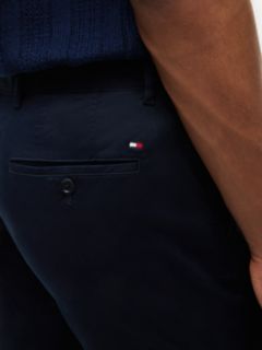 Denton Slim Straight Leg Twill Chinos — Blue 3
