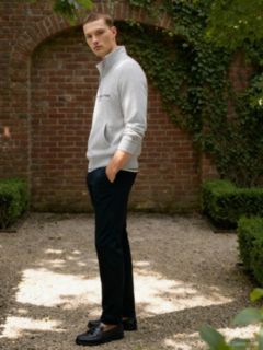 Denton Slim Straight Leg Twill Chinos — Blue 5