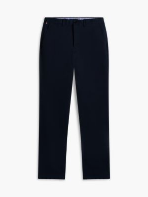 blue denton straight twill chinos for men tommy hilfiger